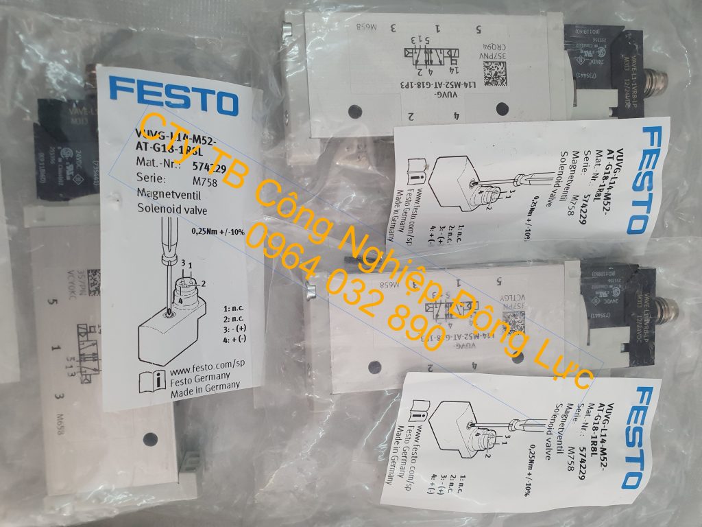 Van điện từ khí nén Festo nhập khẩu chính hãng của Đức giá tốt nhất thị trường hiện nay